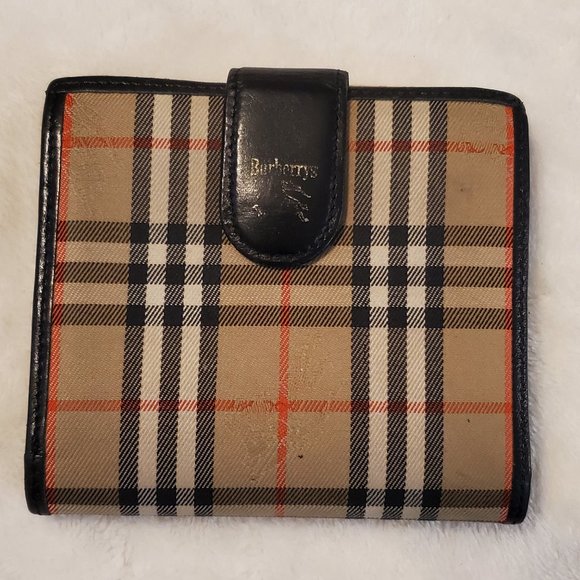 Vintage Burberrys Bi-Fold Kiss Lock Wallet - Picture 1 of 6